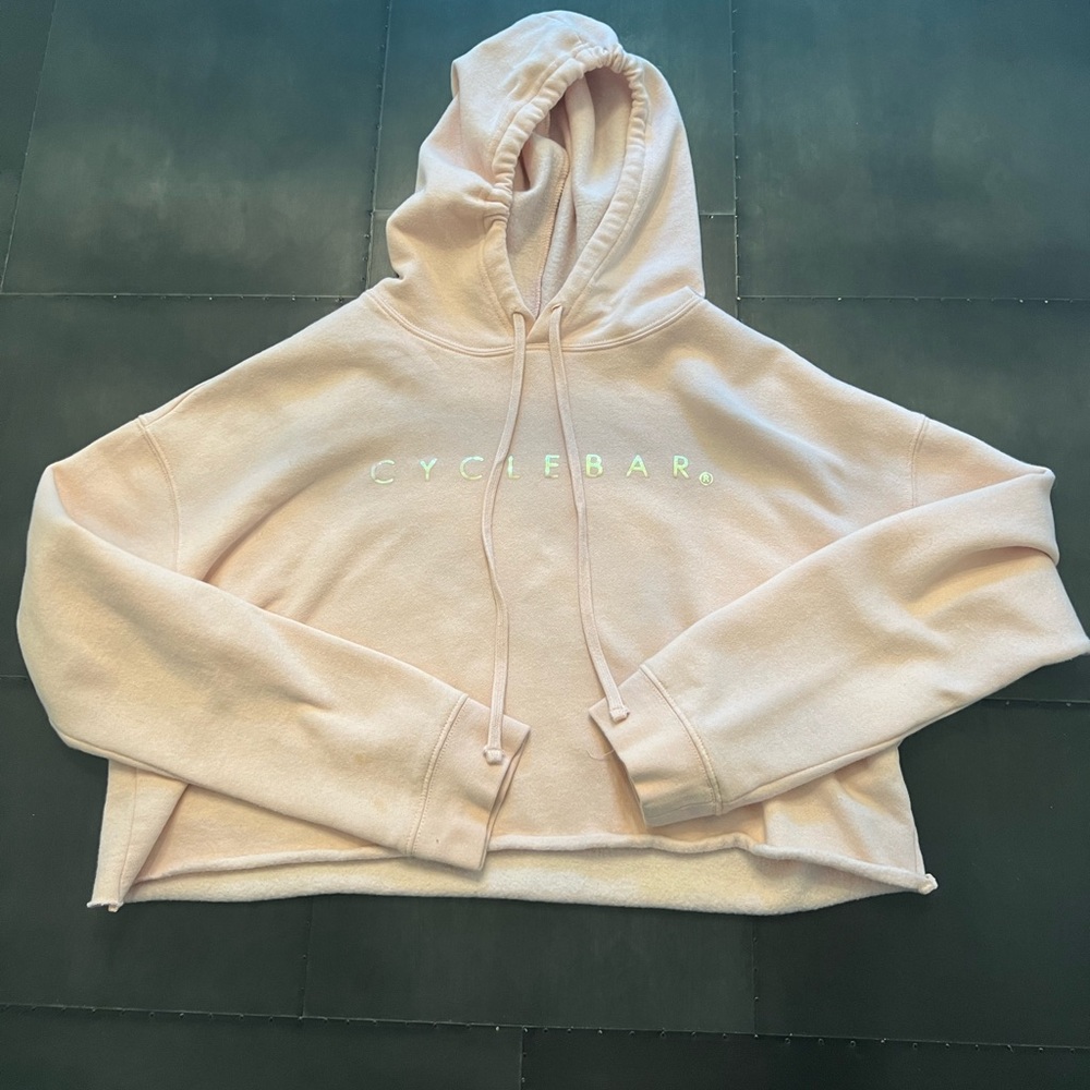 Cyclebar cropped hoodie